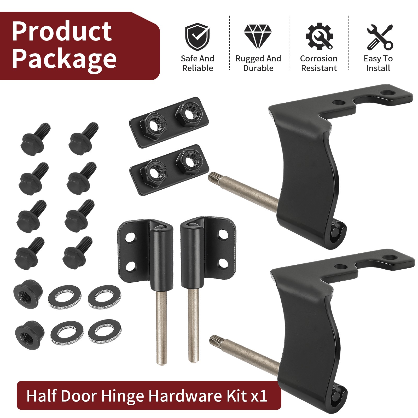 2207709 For Polaris 18-25 Ranger XP 1000 Northstar Half Door Hinge Hardware Kit