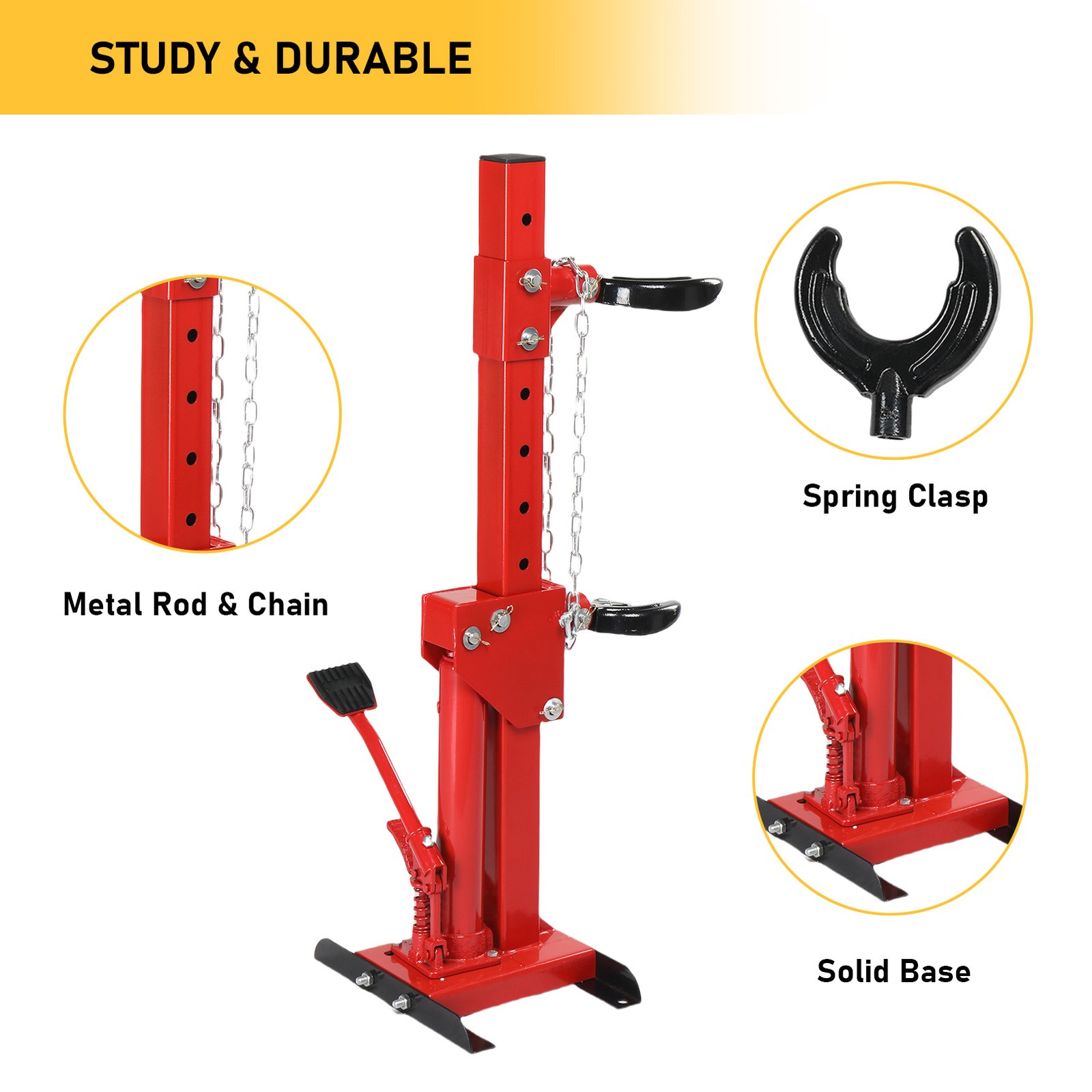Coil Spring Compressor 3 T 6600lbs Auto Strut Hydraulic Compressor Removing Tool