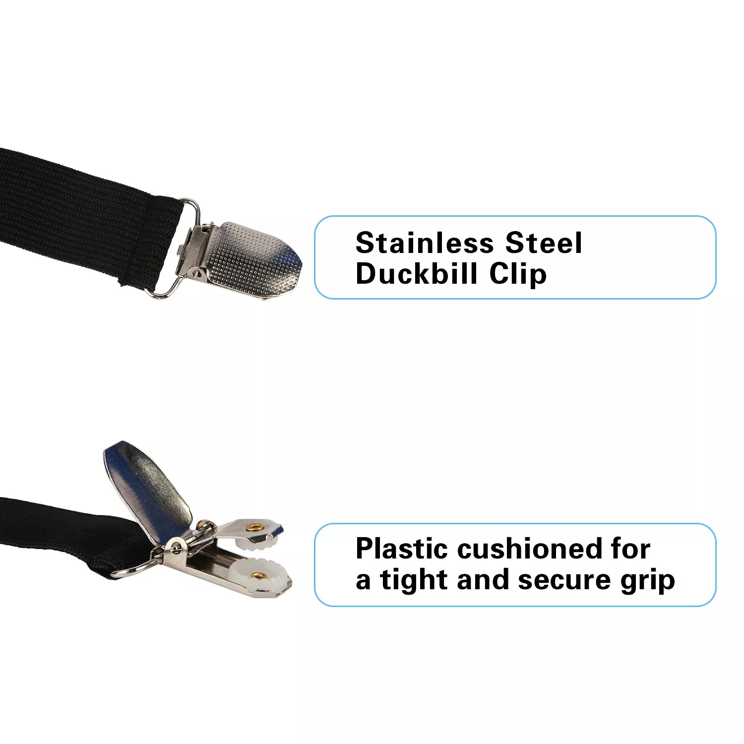 4-20x Triangle Fitted Sheet Strap Clips Grippers Mattress Bed Suspenders Holder