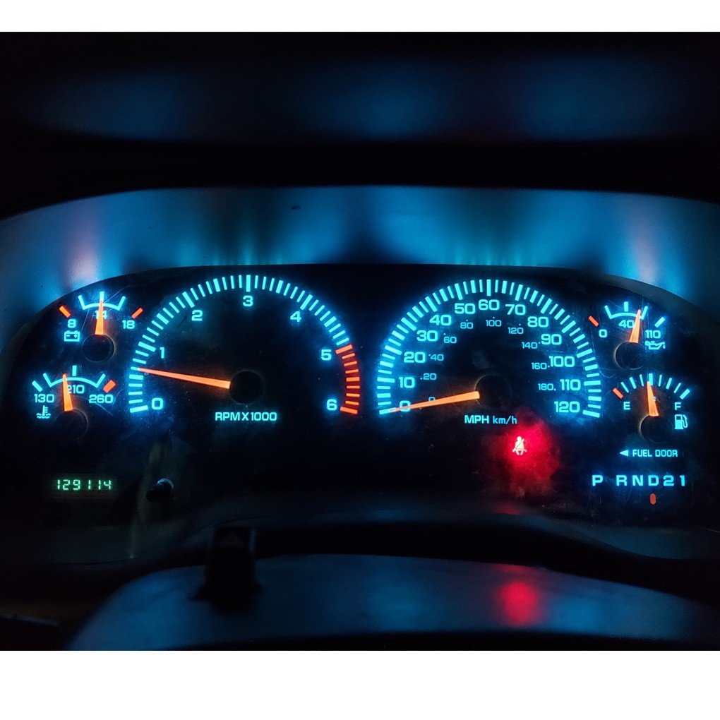 Gauge Cluster LED Dash Kit Ice Blue For Ford 1980-1986 F100 F150 F250 F350 Truck