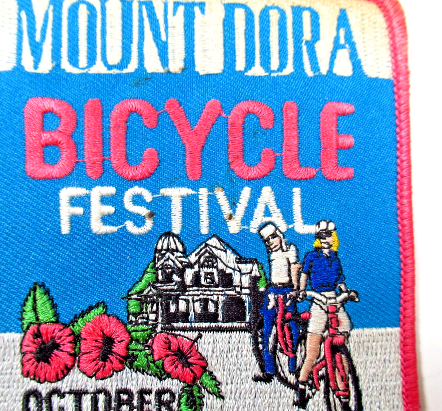 Mount Dora Bicycle Festival Cycling Patch October 16-18 1992 Vintage