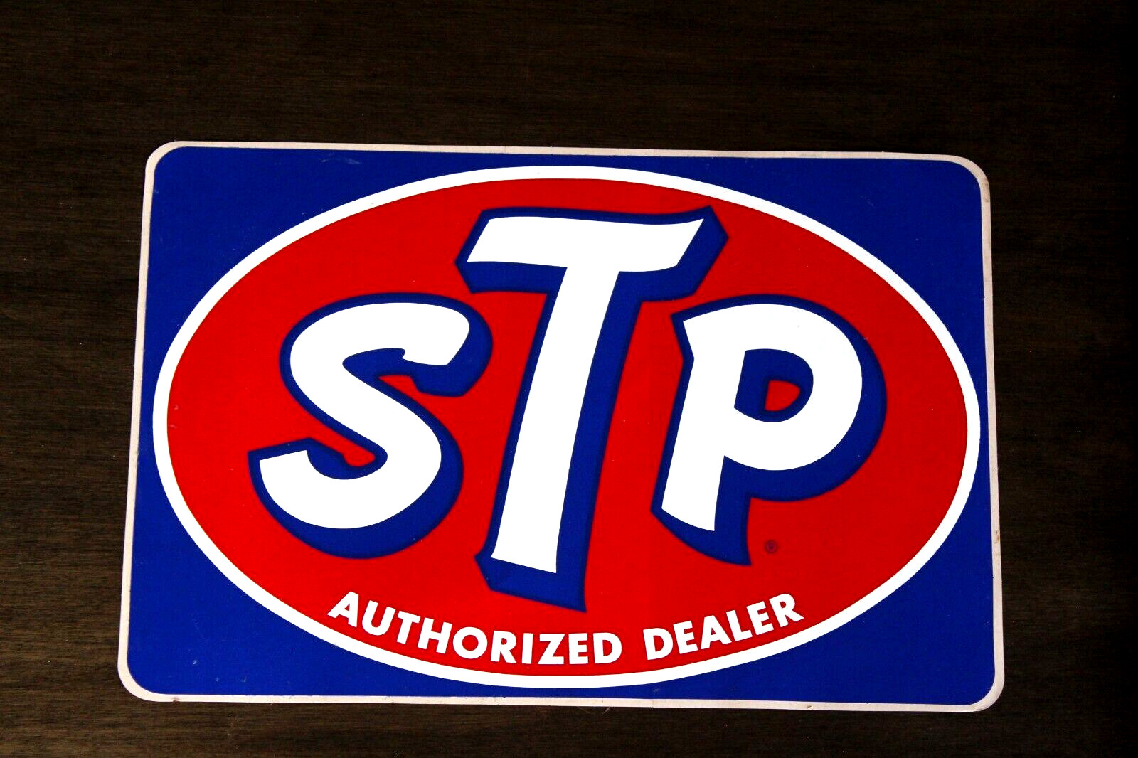 1966 STP AUTHORIZED DEALER VINTAGE ORIGINAL STICKER DECAL RACING OIL 12-1/2" NOS