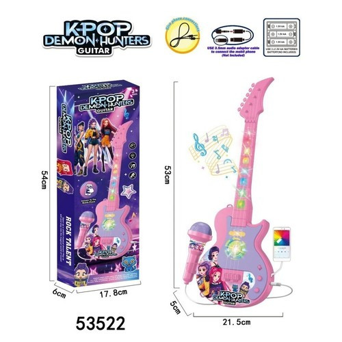 Cosplay KPOP Demon Hunters Music Microphone – Kids Toy Light-Up Singing Gift SP