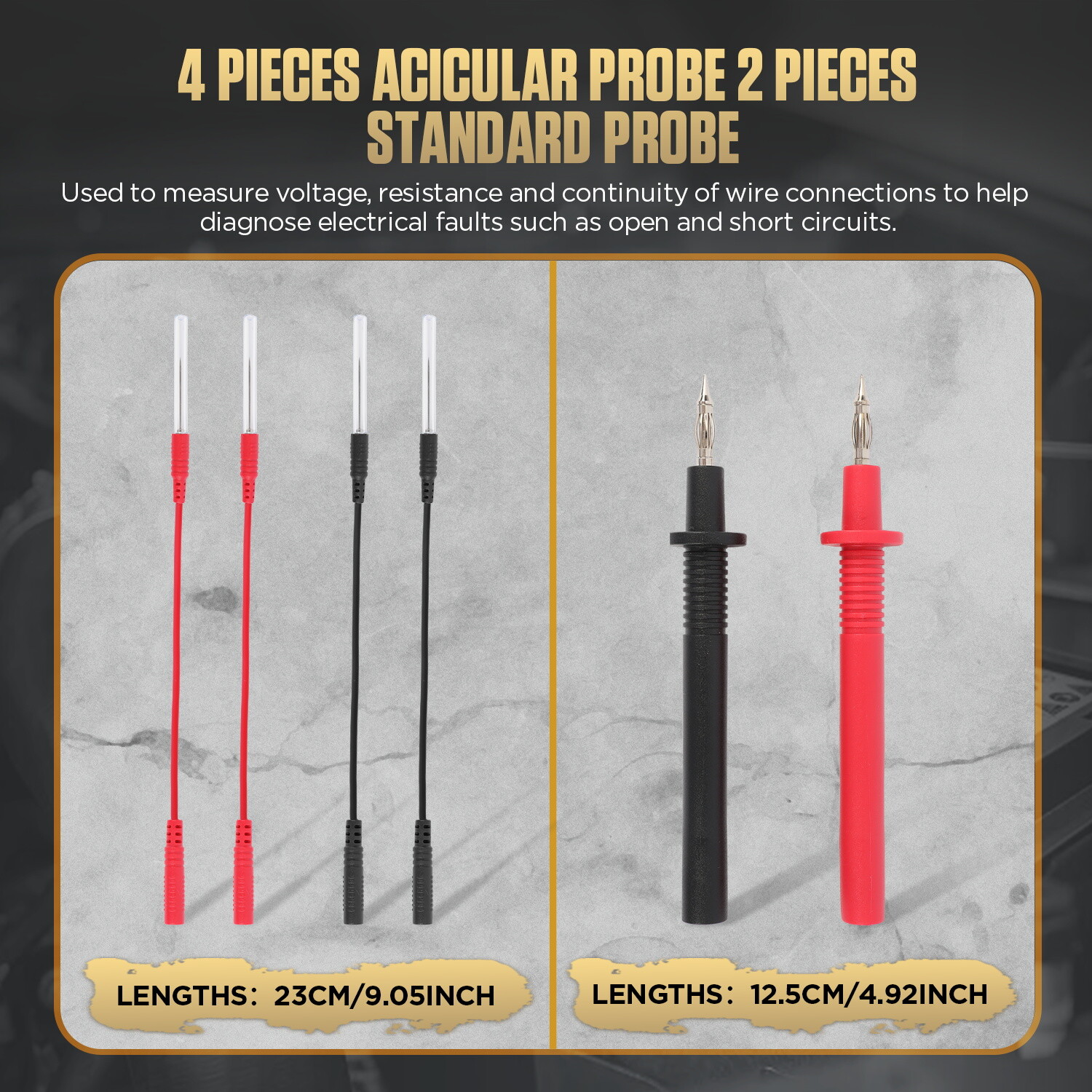 Multimeter Test Leads Kit Automotive Electrical Circuit Test Leads Diagnostic