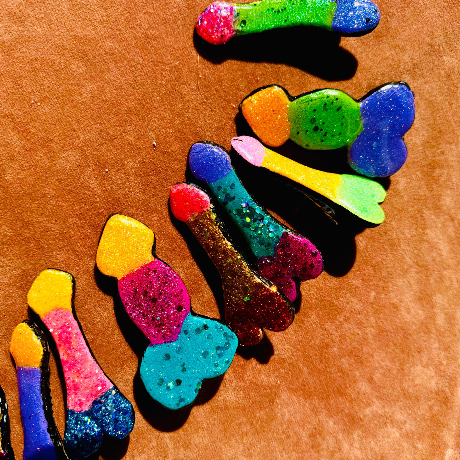 BARRETTES, PARTY FAVORS, BACHELORETTE PARTY, GIFTS, GAG GIFT, DICK GAG GIFT