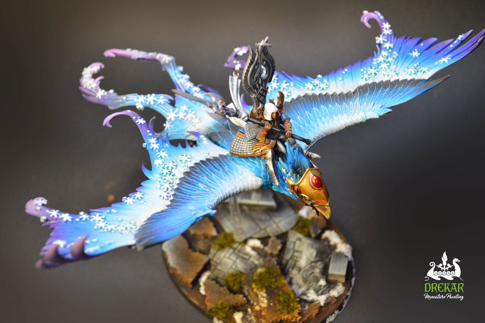 Frostheart Phoenix High elf old world ** COMMISSION ** painting