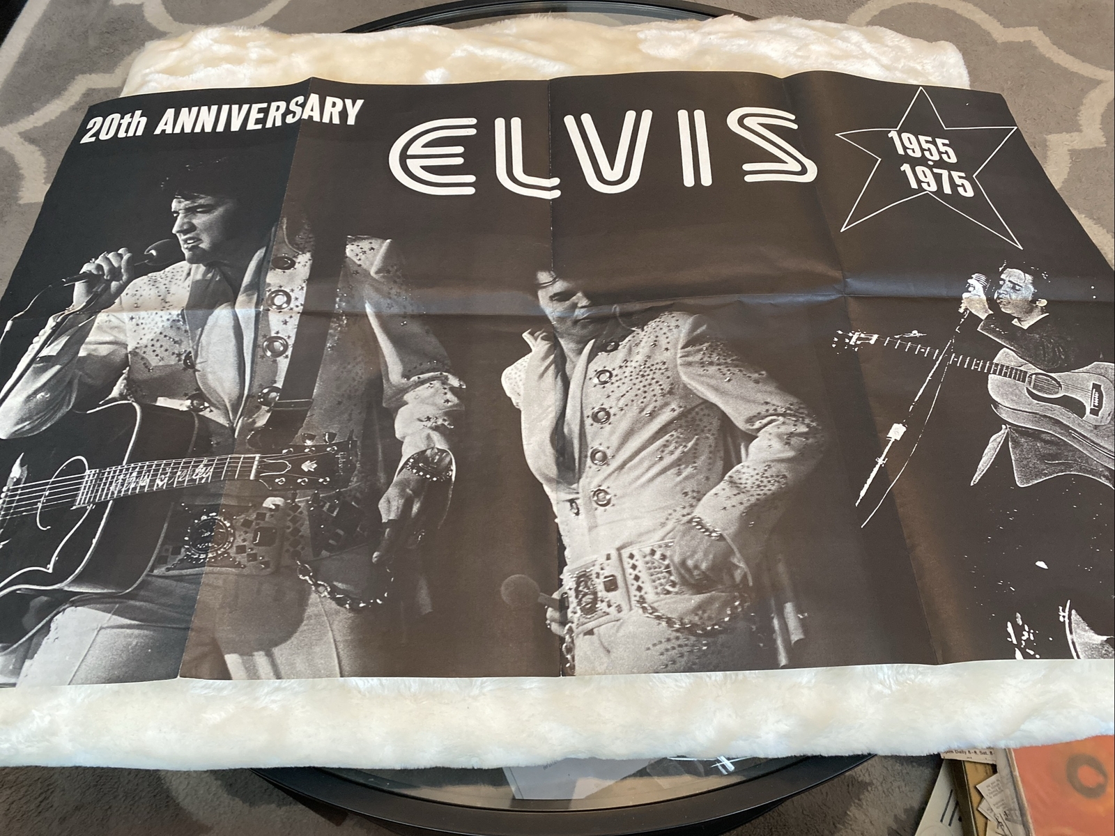1975 Elvis Presley 20th Anniversary Poster 1955-1975