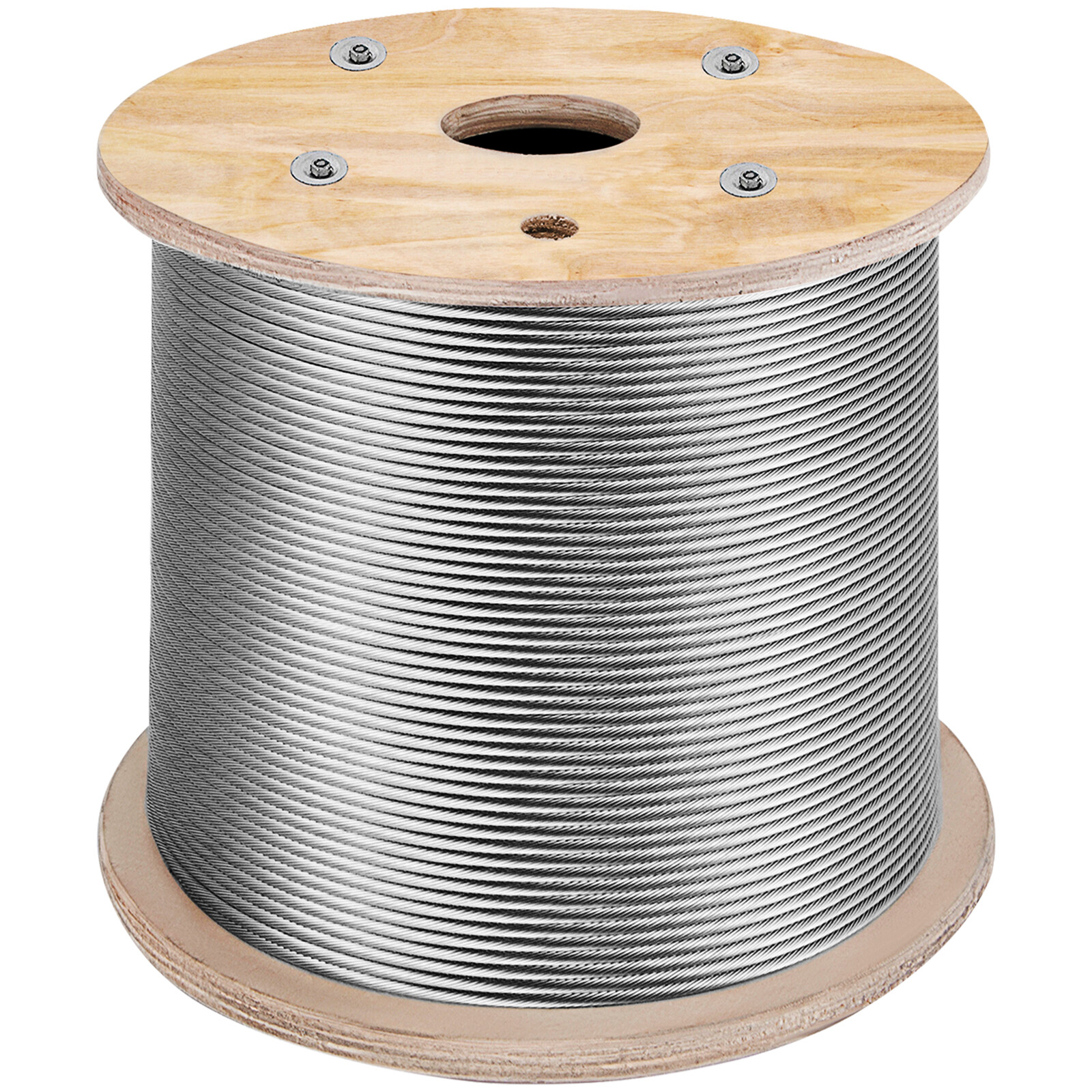 VEVOR T316 Stainless Steel Cable 3/16"x1000ft Wire Rope Cable Railing 1x19