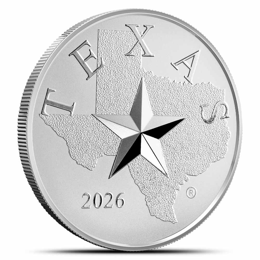 2026 1 oz Texas Mint Cowboys Silver Round (New)