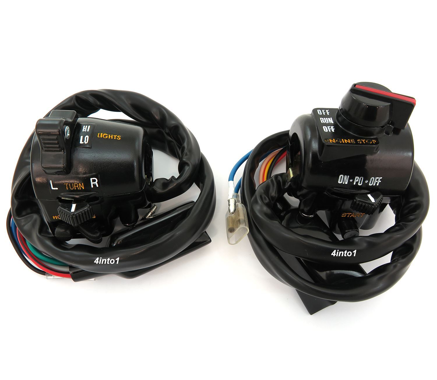 Handlebar Control Switch Assemblies - Left & Right - Kawasaki KZ900 KZ900 Z1