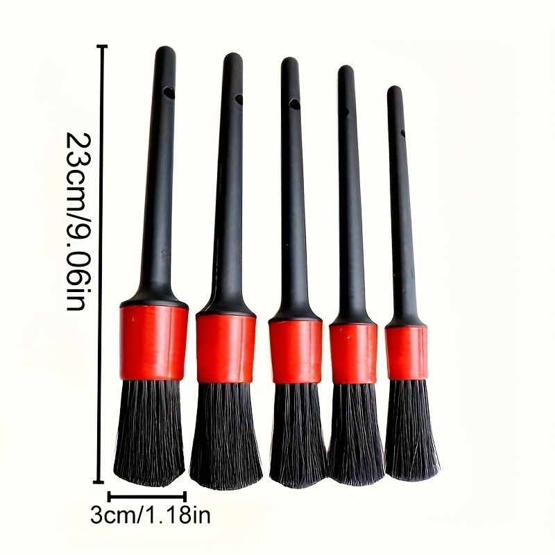 Car Detailing Brush Set - Multi-Size for Auto Interior & Exterior Cleaning