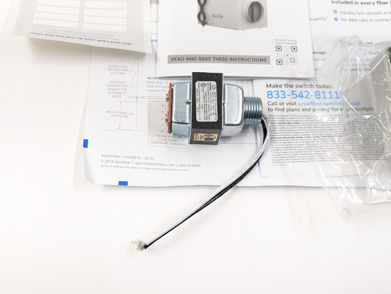 AprilAire 700M Whole-House Humidifier Manual Fan Powered Untested Unsure If Work