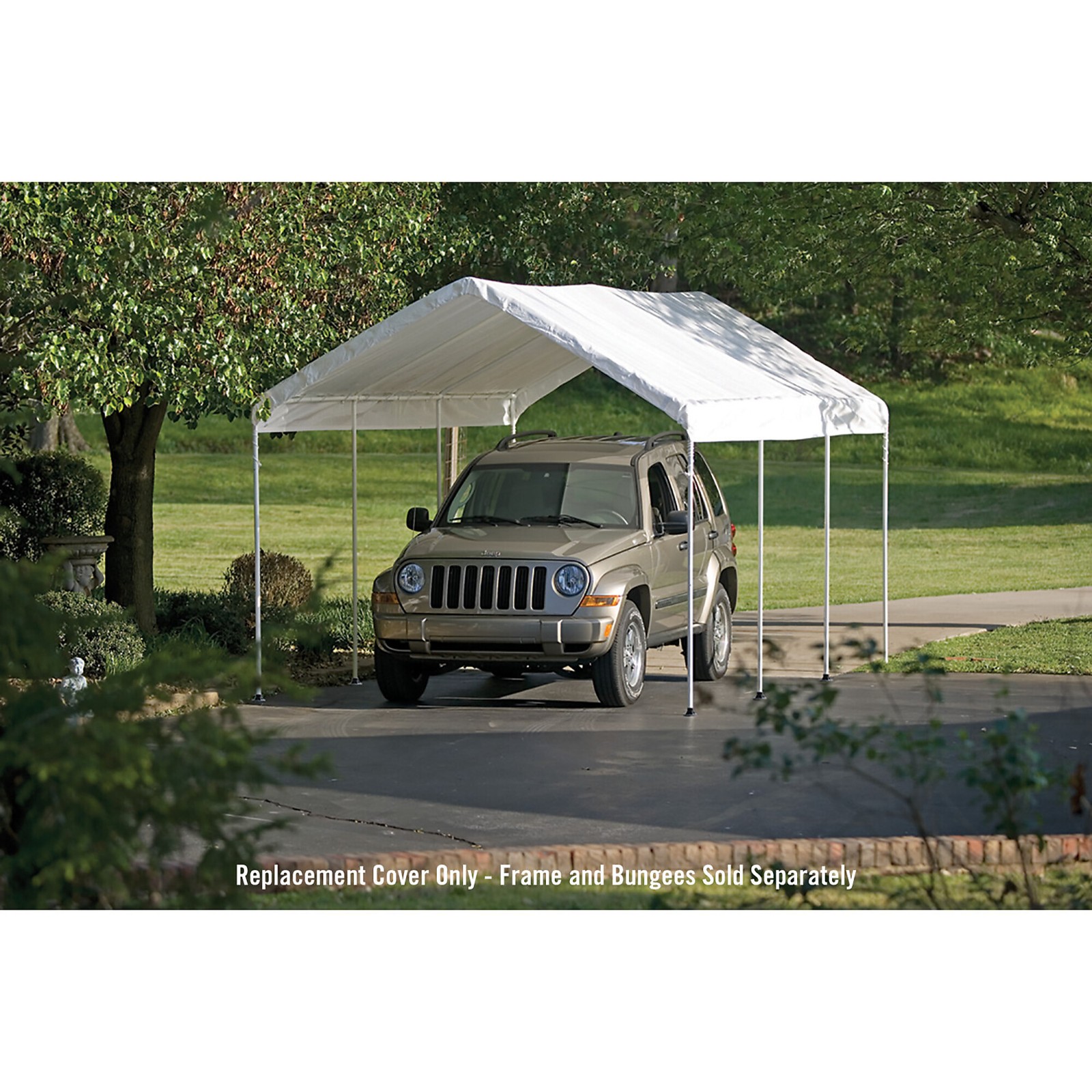 ShelterLogic Replacement Outdoor Canopy Tent Top,White, 20ft. x 10ft., Model#
