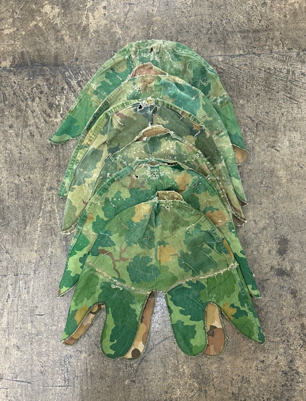 USGI Mitchell Pattern Helmet Cover, Vietnam War US Army USMC, T-107