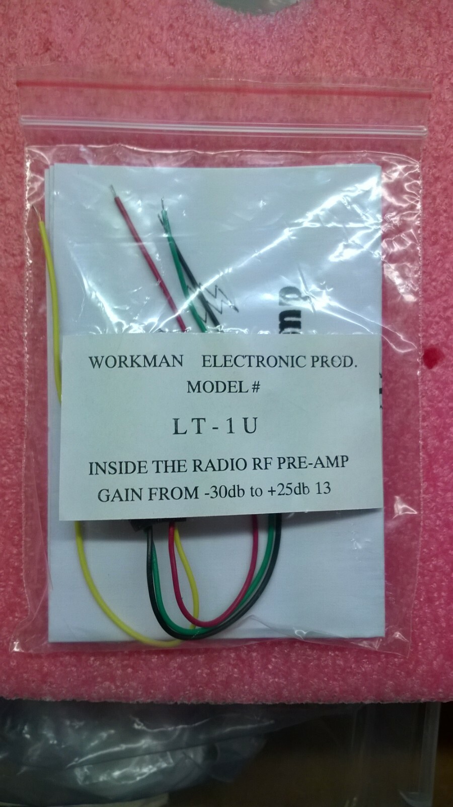 CB/10 METER RECEIVE PREAMP GAIN -30dB TO +25dB WITH SWITCH 3-30 MHz 13.8 V NEW