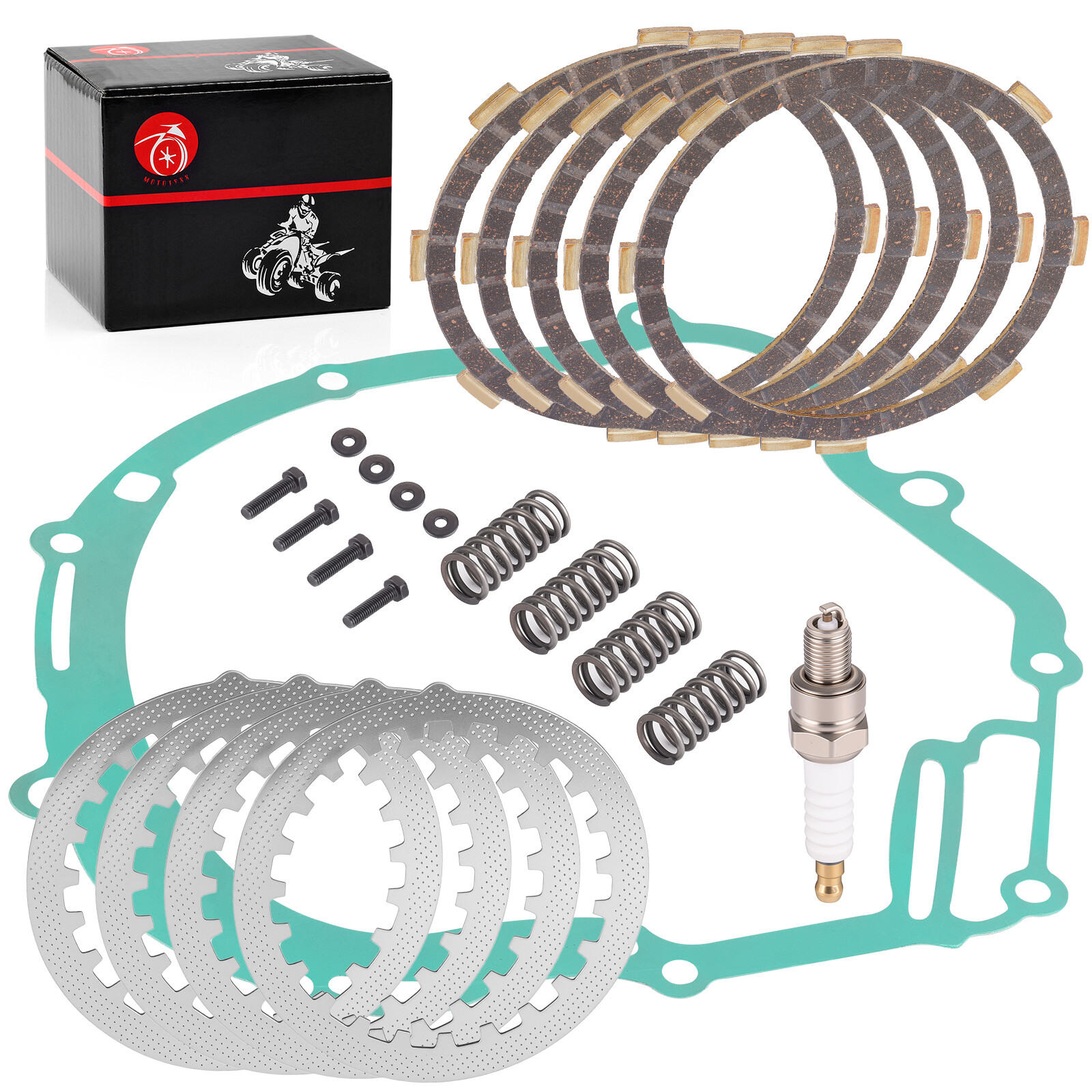 Heavy Duty Clutch Kit w/Gasket Spring for Yamaha TTR125 TTR125E TTR125L TTR125LE