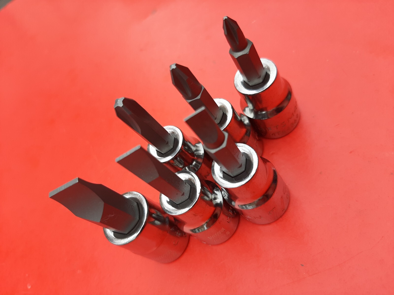 NEW CRAFTSMAN TOOLS 6 Piece 3/8" Drive Phillips Flat Tip Bit Driver Socket Set