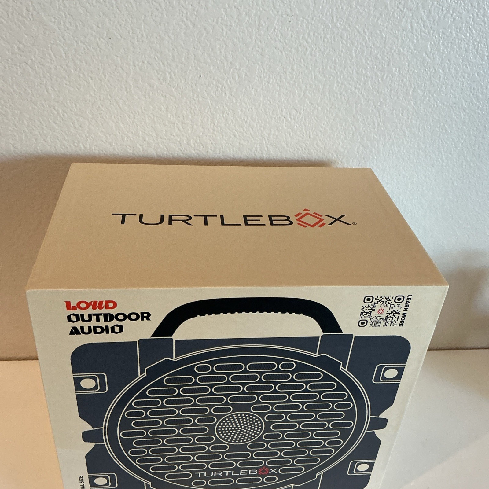 NEW - Turtlebox Grande Outdoor Speaker – Waterproof, Rugged, 126dB - Gray