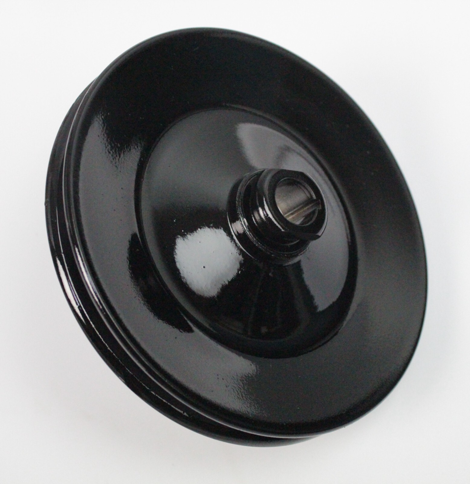 SB Chevy Black Saginaw Power Steering Pump & Bracket & Pulley Kit SBC 350 327