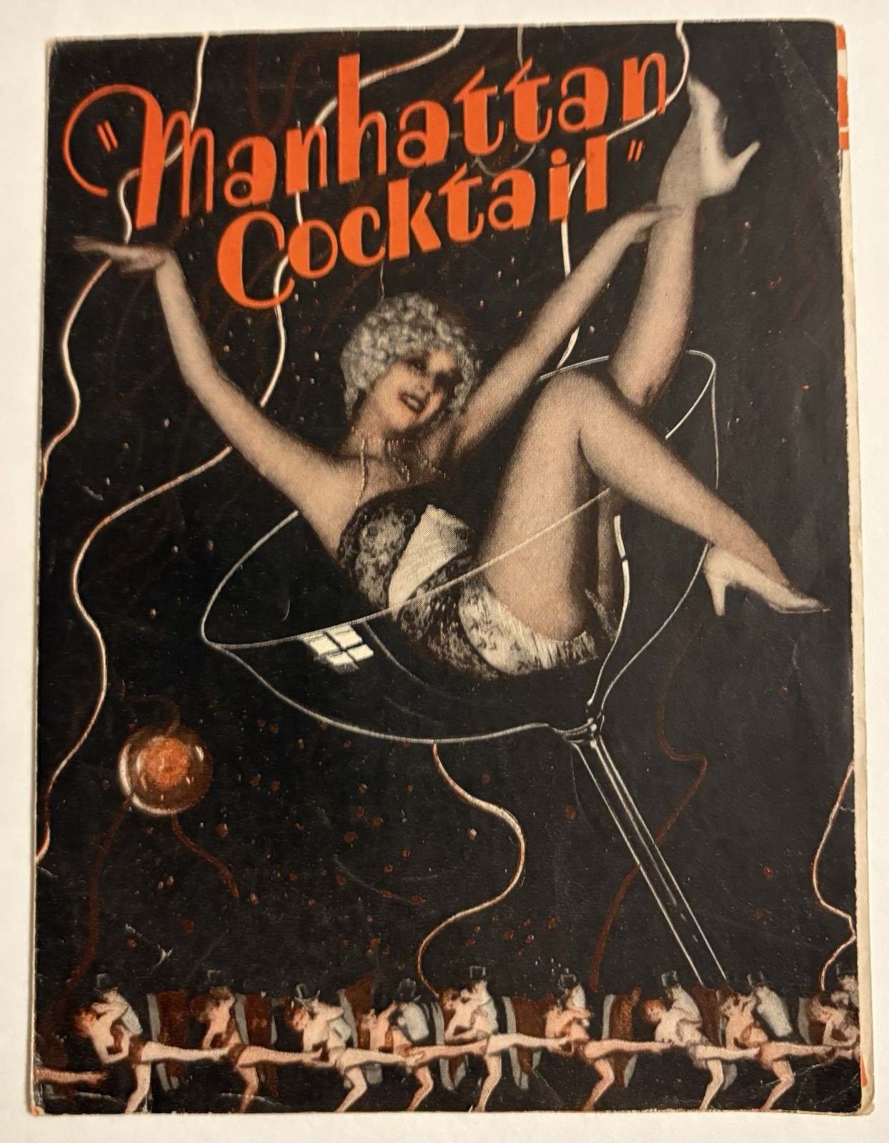 MANHATTAN COCKTAIL Orig Herald 1928 4 1/2”x6” Nancy Carroll Movie Poster Art 08