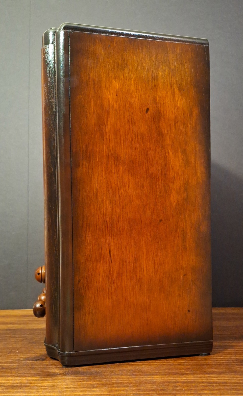 Old Antique Wood Crosley Viking Vintage Tube Radio -Restored & Working Tombstone