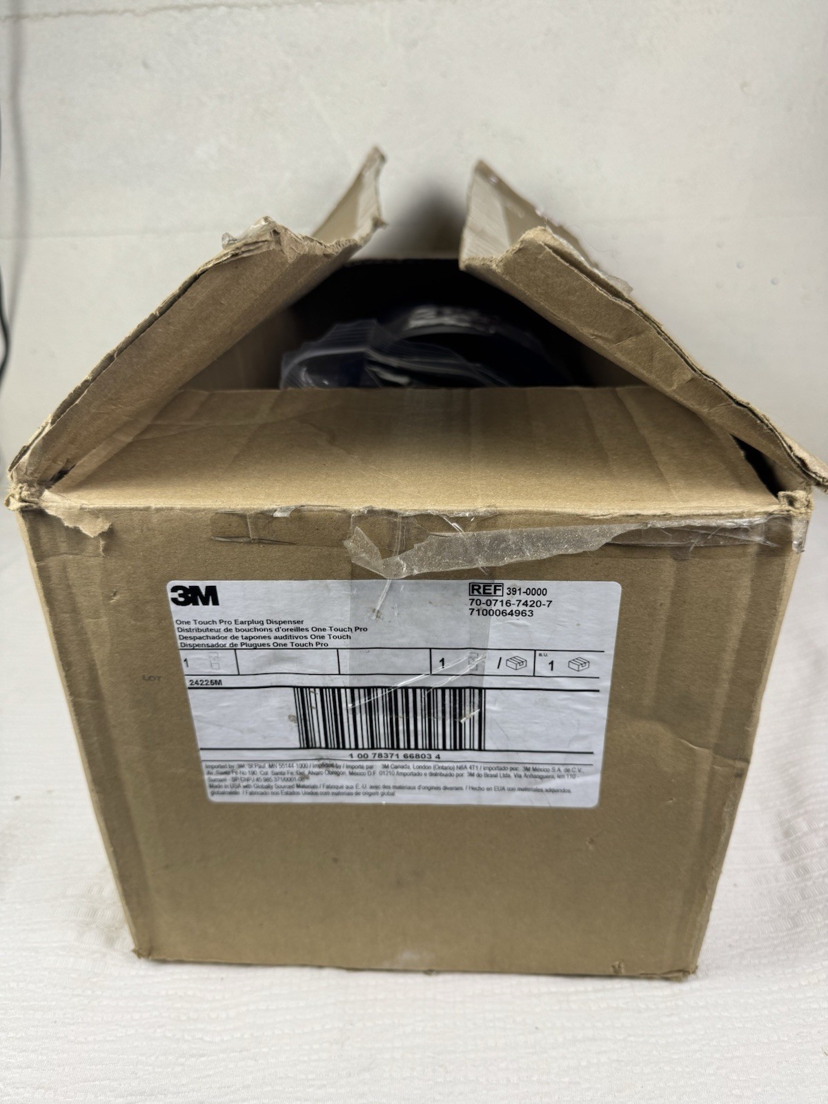 3M E-A-R One Touch Pro Earplug Dispenser, Blue 391-0000