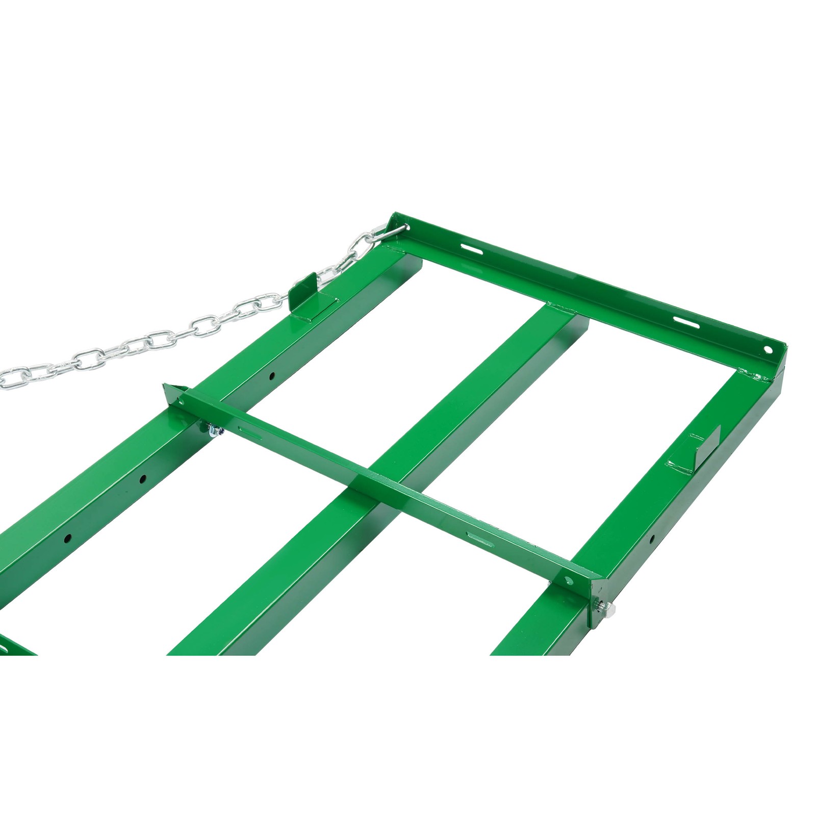 6 FT Yard Drag Harrow Grader Rake w/ 4 FT Chain For universal ATV/UTV/Tractor