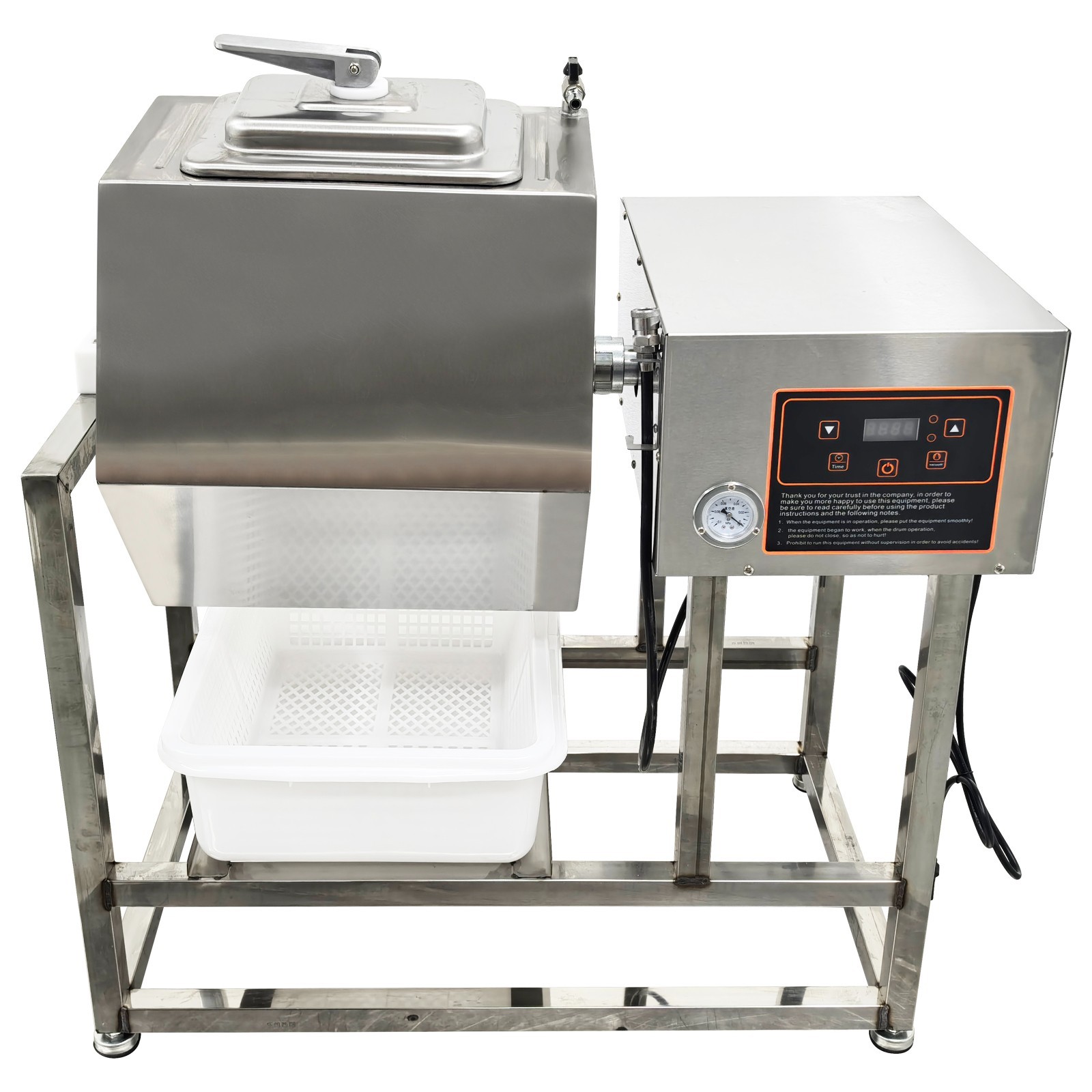 110V 70L Vacuum Food Tumbler Marinator Meat Vegetable Marinating Machine
