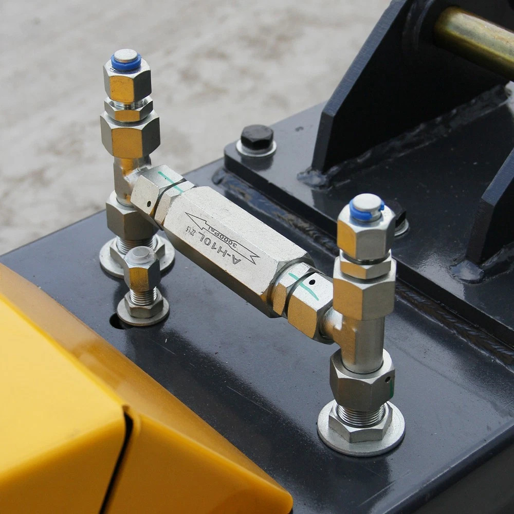 Mini Excavator Flail Mower Attachment with Two Hydraulic Hoses Free Shipping