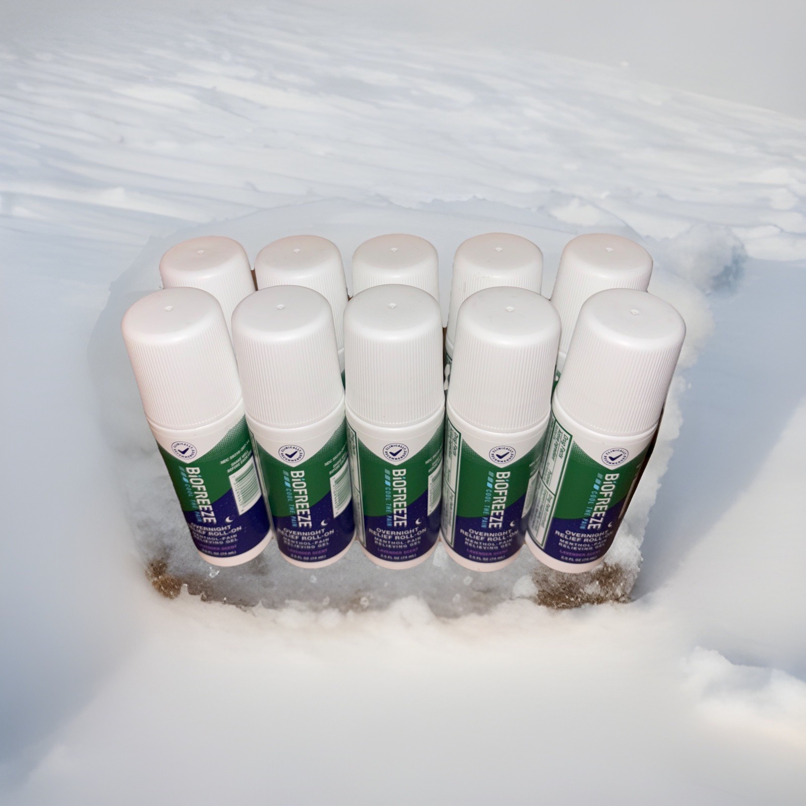 Biofreeze Overnight Relief Roll-On,Lavender Scent 2.5 Fl Oz |Pack Of 10|