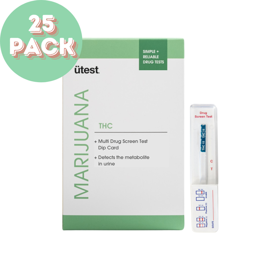 (25 Pack) Ultra Low Level THC 15 ng/mL Marijuana Cannabinoid Drug Test Kit