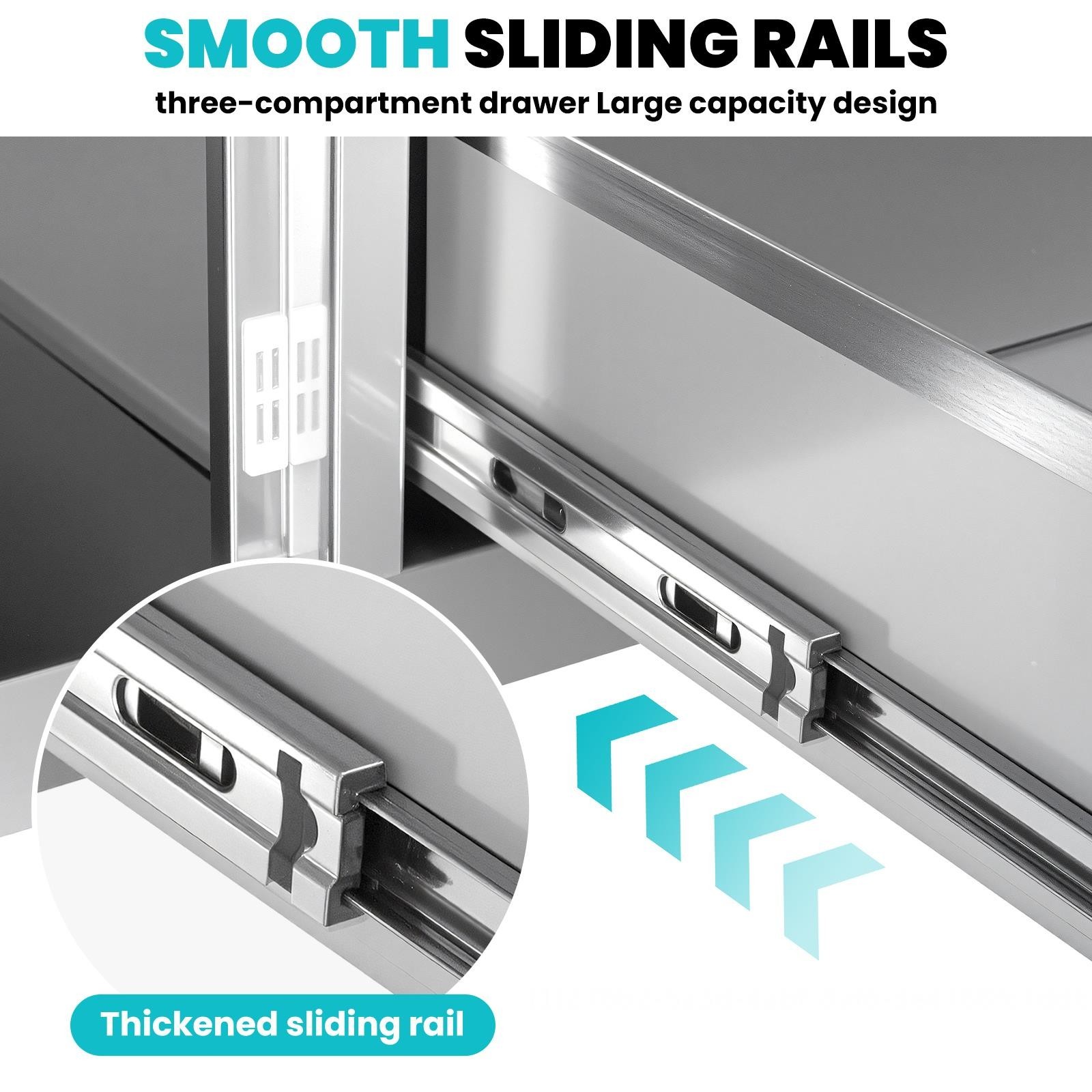 28"x22"Outdoor Kitchen BBQ Island Door Drawer Combo Access Drawers for BBQ Grill