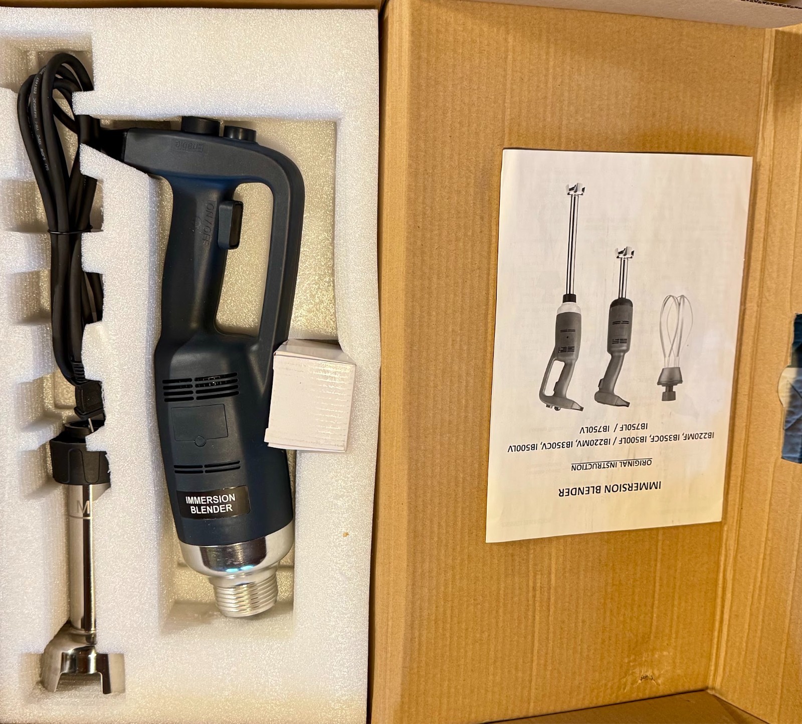 VBENLEM Commercial Immersion Blender 500W Power, Hand Held Mixer