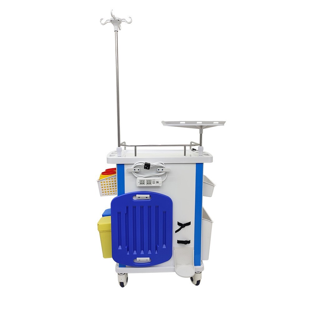 Anesthesia Emergency Treatment Trolley Medicine Medical Cart ABS Plastic