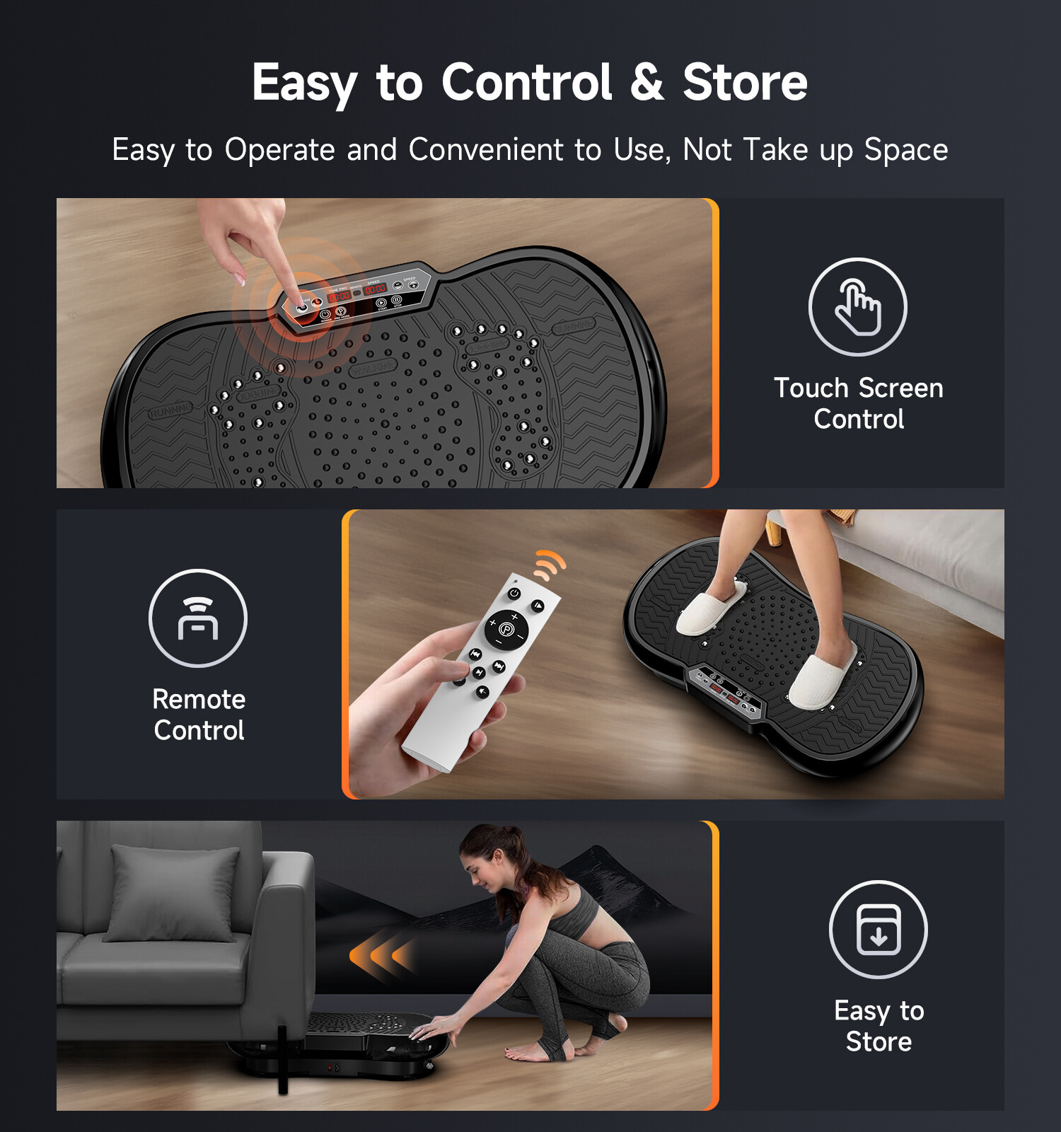 Vibration Platform Plate Whole Body Exercise Fitness Massager Machine Slim