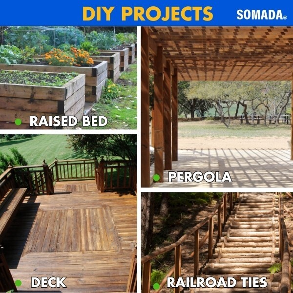 SOMADA Wood Auger Bit, 3/4-Inch By 17-Inch - Hex Shank 3/8-Inch Ship Auger Long