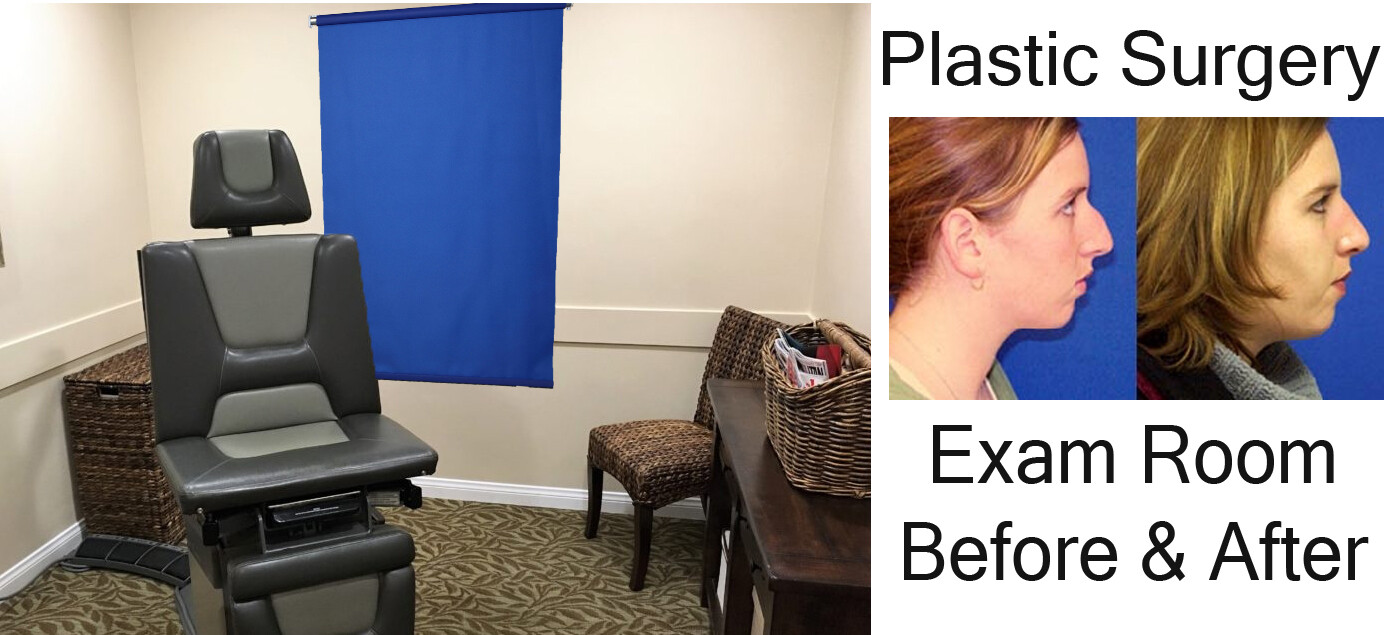 WHITE 2.5'X5' Wall/Ceiling Mounted Rollup Background System ID Photos Headshots