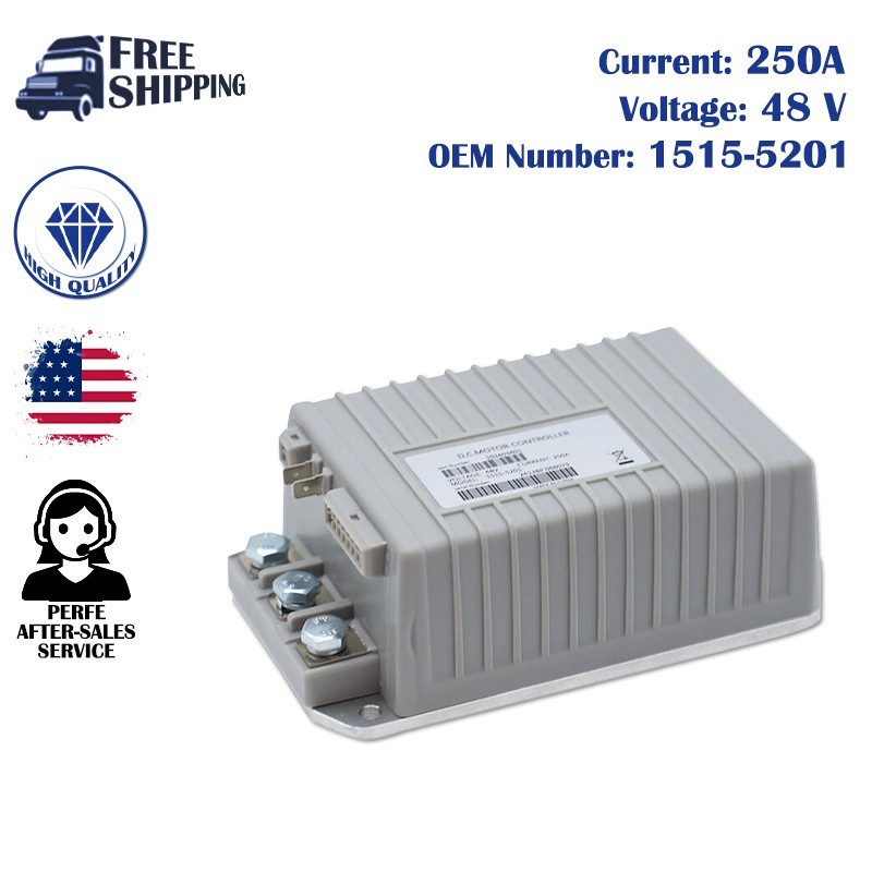48V 250A 1515-5201 Motor Controller fit Curtis Club Car DS & Precedent Golf Cart