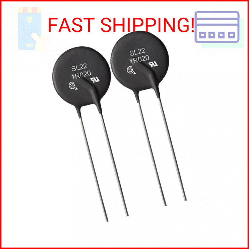 Ametherm SL22 1R020 (Pack of 2) NTC THERMISTOR,ICL 1 OHM 20% 20A 22MM, (Also SG1