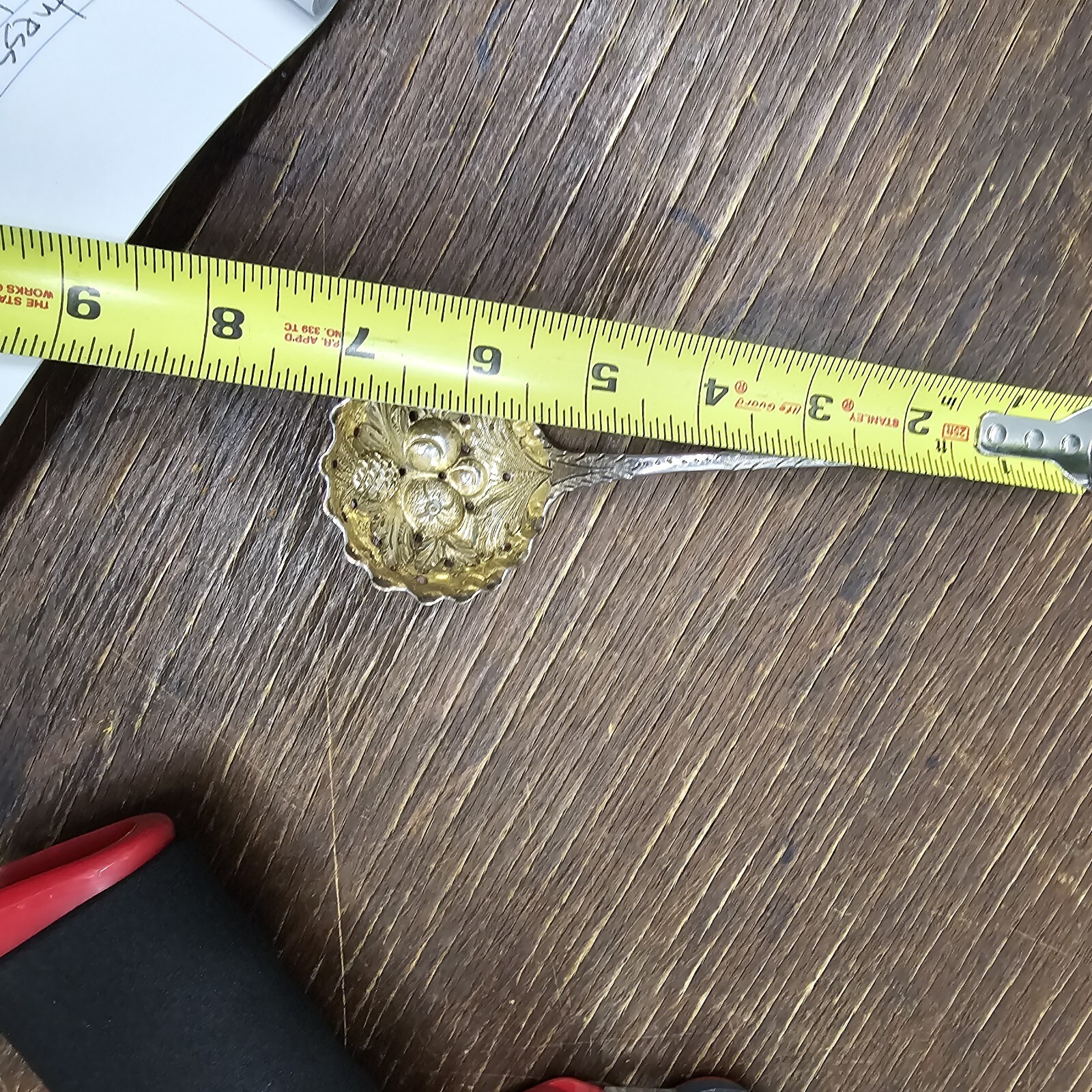 Charles Eley English sterling spoon 1800s bonbon fruit spoons With Lion Crest