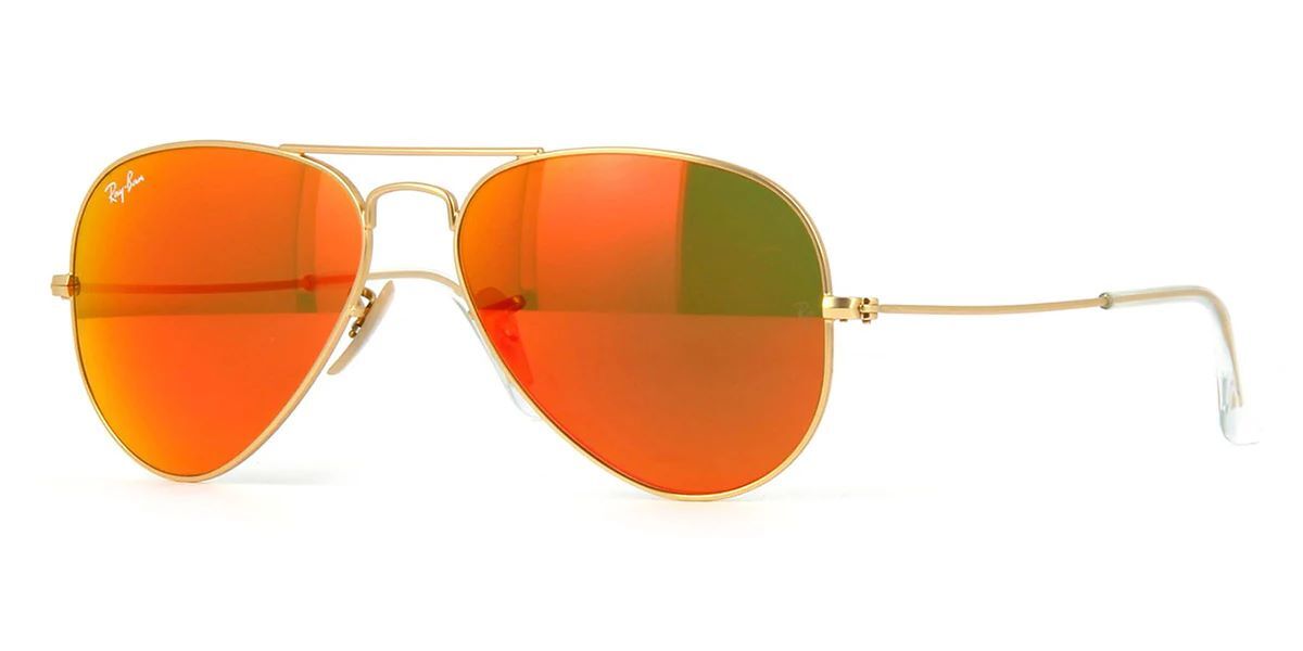 New Genuine RAYBAN Sunglass Lens Replacements RB3025 Aviator Orange Mirror 62mm