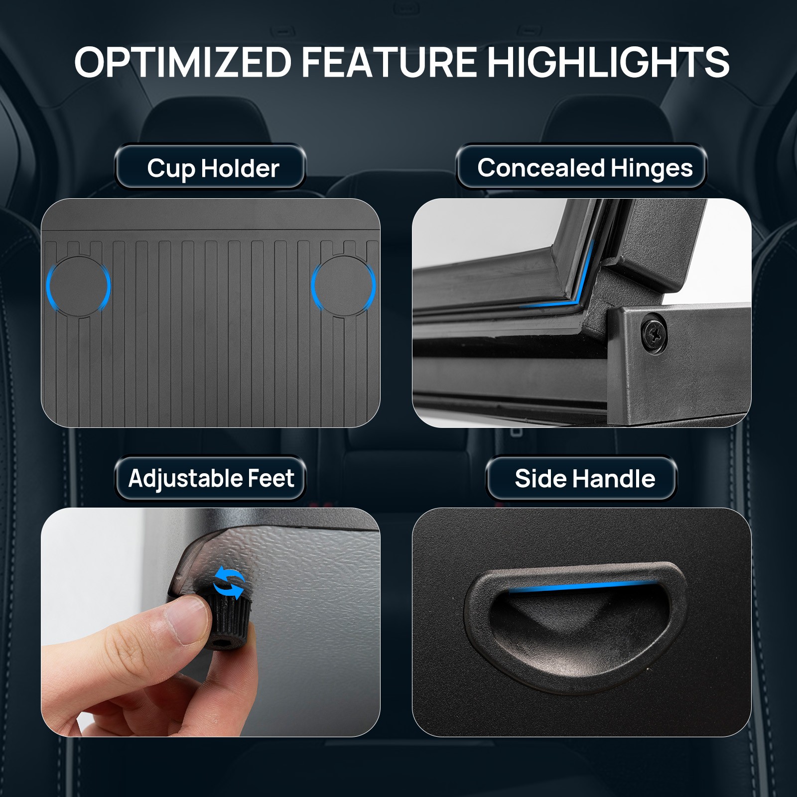 Smad 3 Way Campervan Fridge 1.4cu.ft Gas LPG/12V/110V Quiet Camping Refrigerator