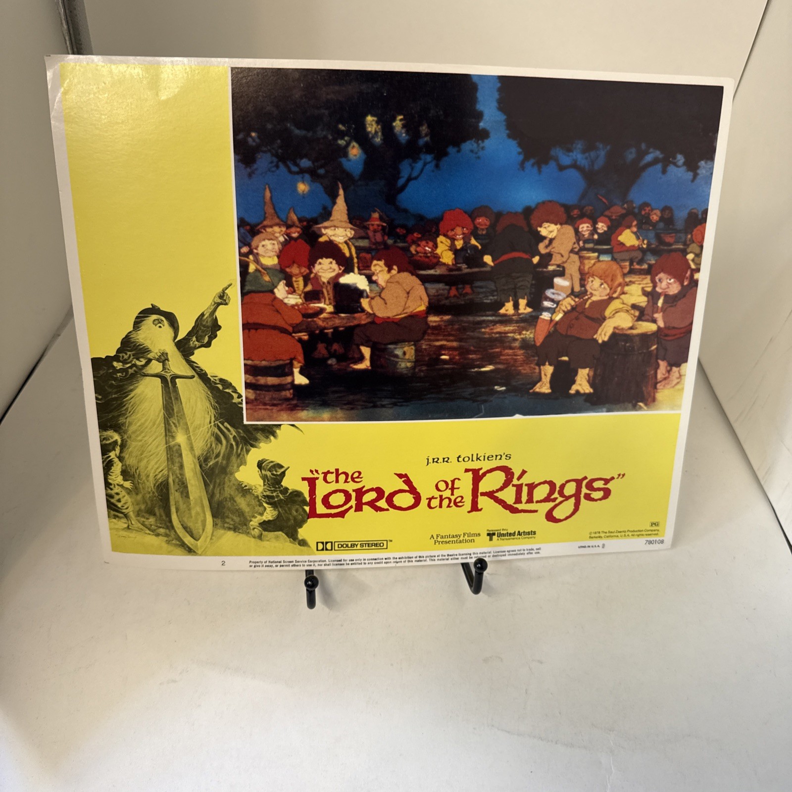 Original 1978 THE LORD OF THE RINGS Movie Lobby Cards -11x14- Set Of 3