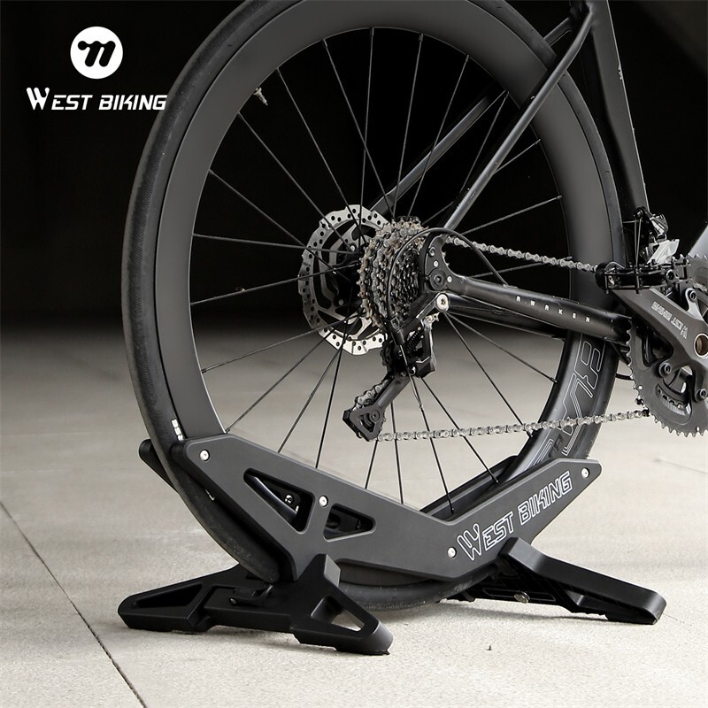 Adjustable Bicycle Stand Rack ABS MTB Road Bike Indoor Floor Parking Stand Black