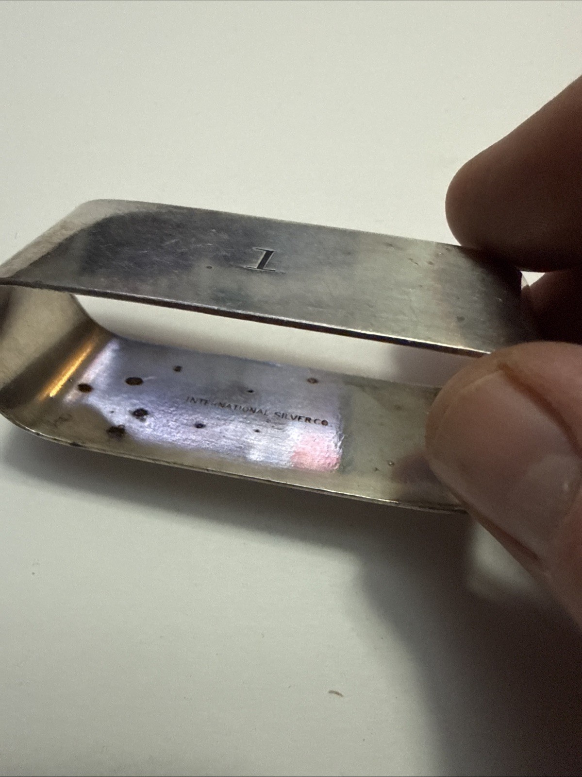 Rare Lot Of 7 INTERNATIONAL SILVER CO. USSB (US SHIPPING BOARD) NAPKIN RINGS