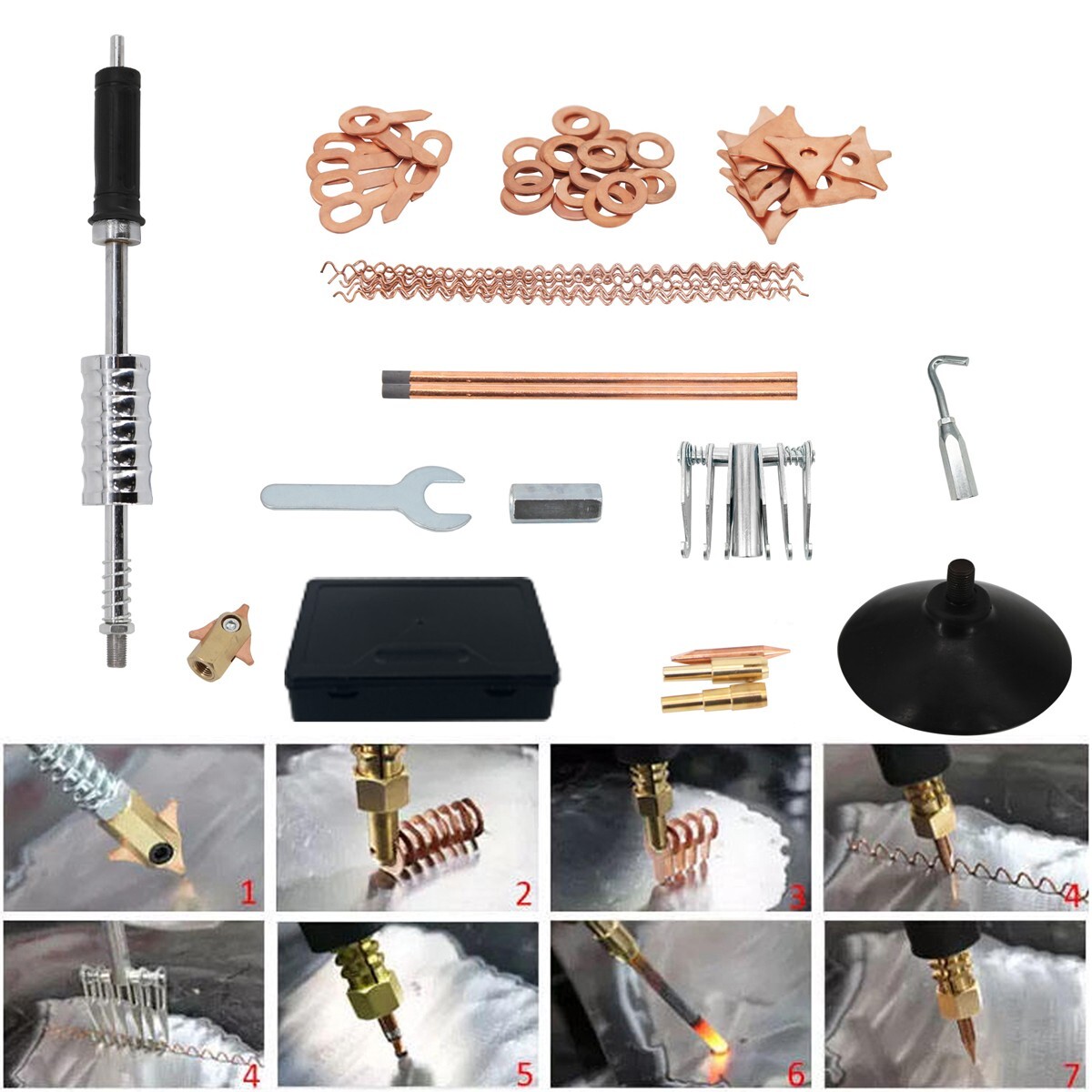 PRO 110VSpot Dent Puller Machine 1.8KW Welder 5 Modes Car Body Dent Remover Tool