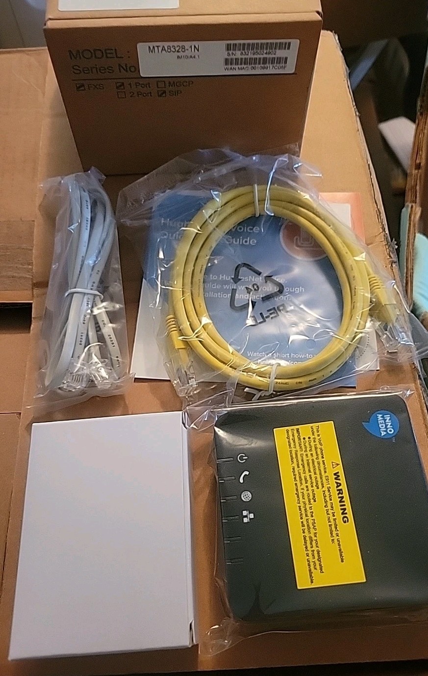 Innomedia MTA8328-1N Analog Terminal Adapter Black 49572