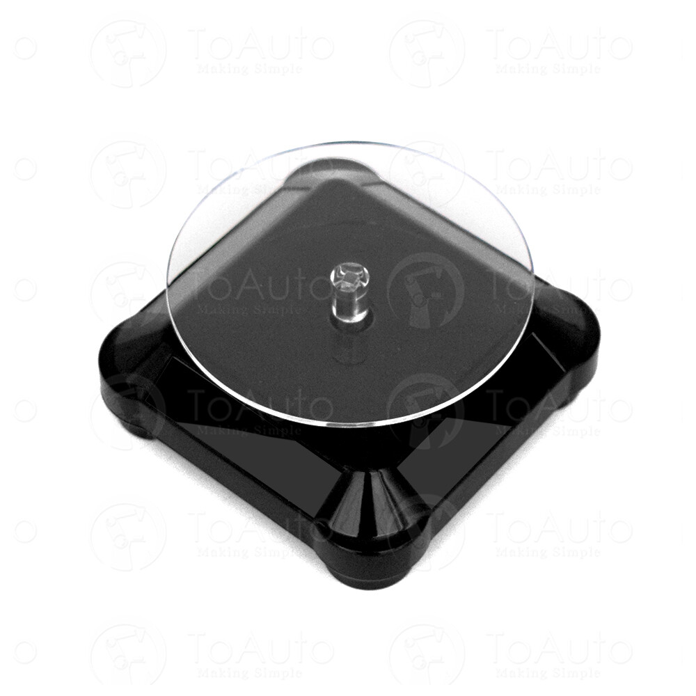 Rotary Stand Solar Powered Turntable Display, UV Light Carving Rotating Shelf,US