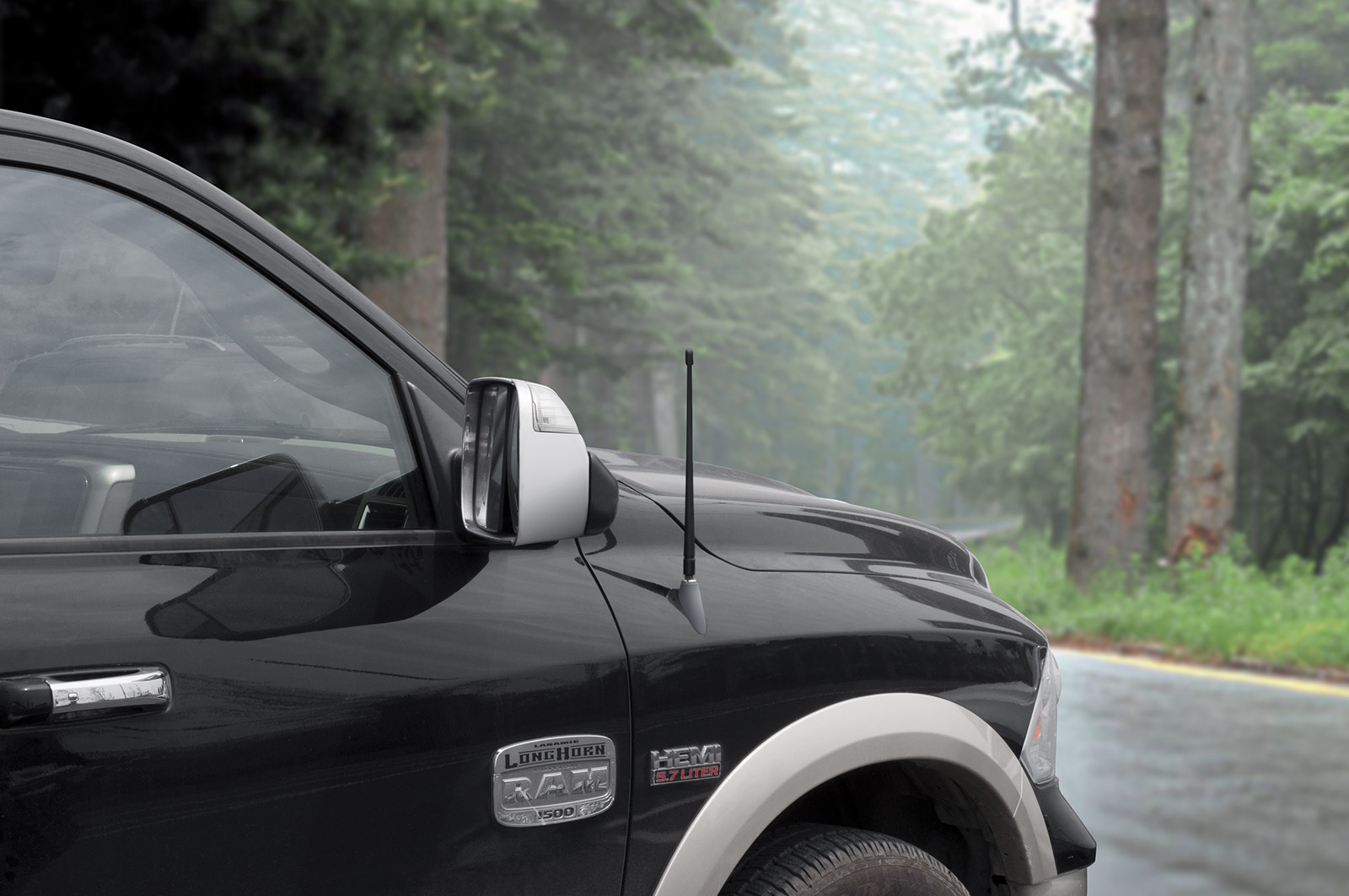 Rydonair 13" Flexible Rubber Antenna Compatible with 2012-2022 Dodge Ram 1500