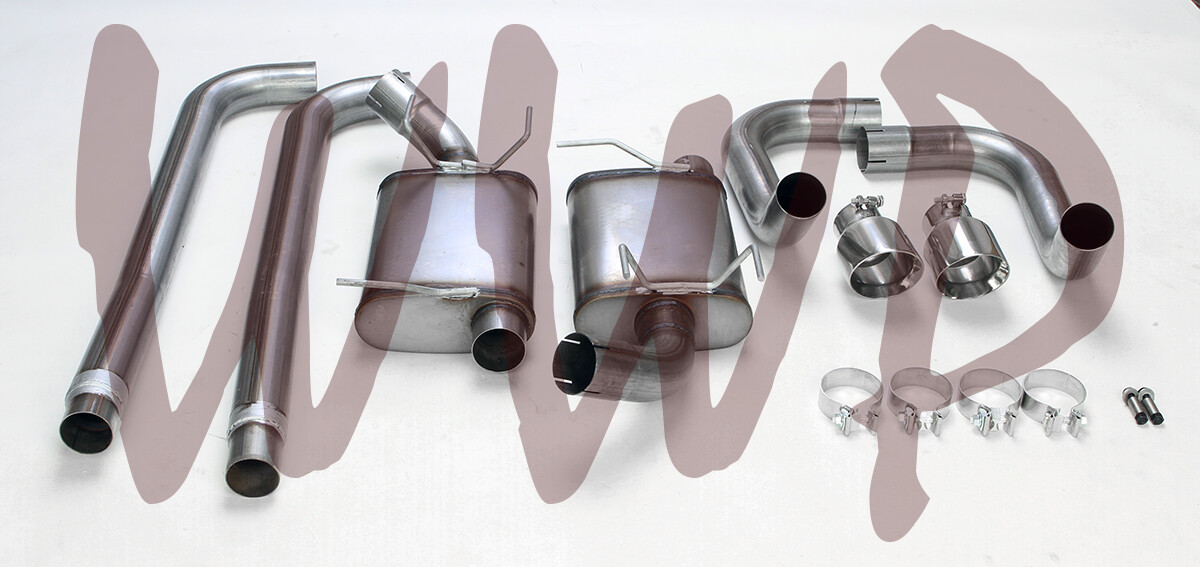 3" Dual Stainless Steel CatBack Exhaust System 11-12 Ford Mustang GT500 5.4L V8